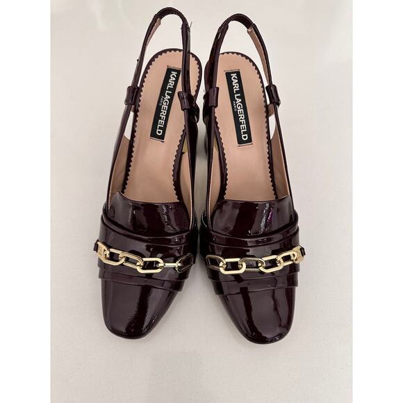 KARL Karl Lagerfeld Shoes - Karl Lagerfeld Patent Leather Heel